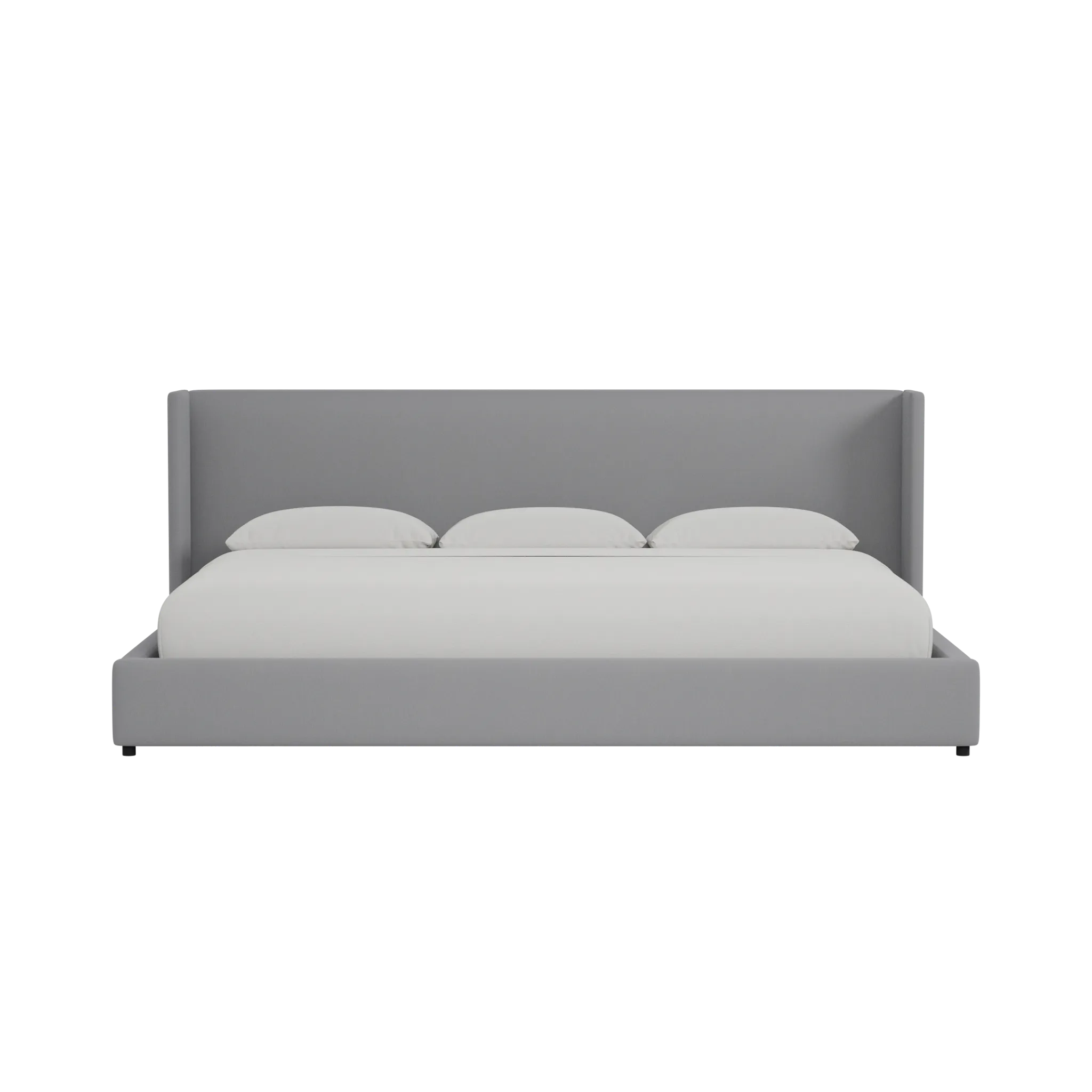 Captiva Delray Light Gray 48" Upholstered Shelter Bed
