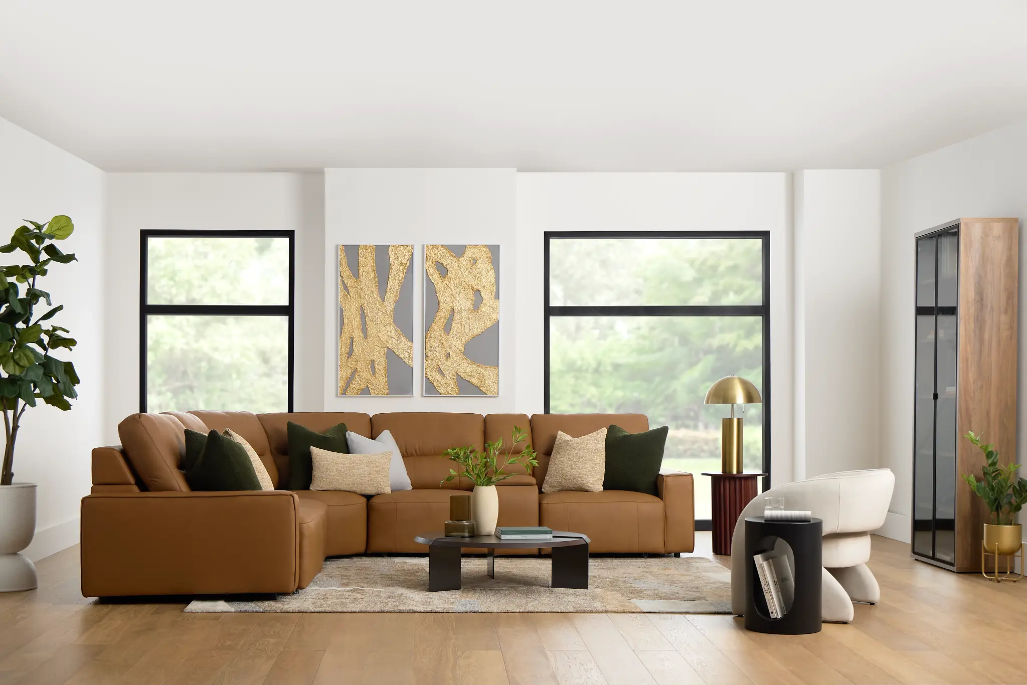 Rudy Brown Lthr/vinyl Medium Tri Power 2 Arm Extension Chaise Sectional Rudy Brown Lthr/vinyl Medium Tri Power 2 Arm Extension Chaise Sectional