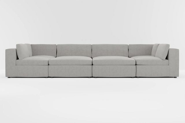 Destin Maguire Gray Fabric 8-piece Pit Sectional