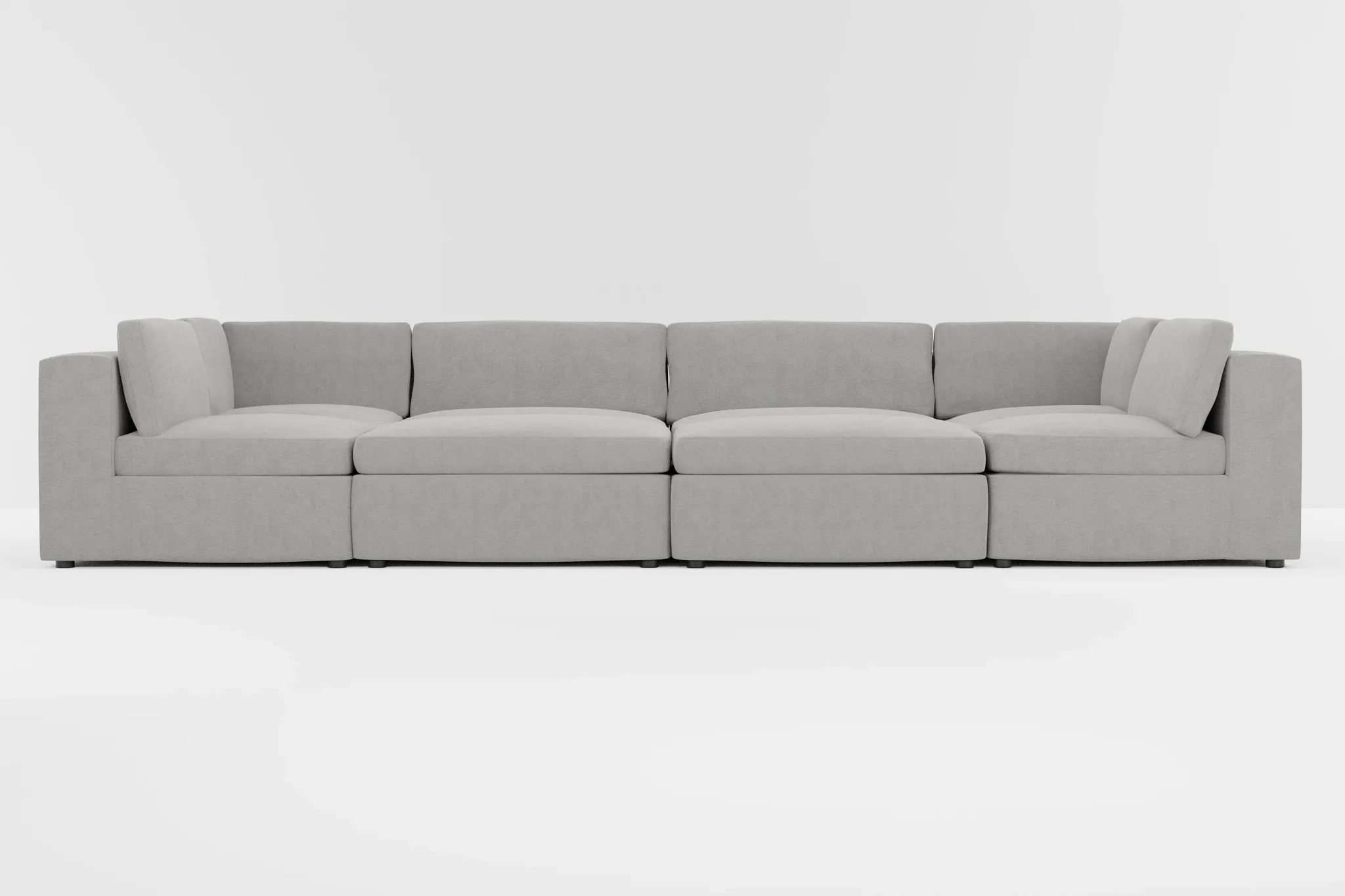 Destin Maguire Gray Fabric 8-piece Pit Sectional