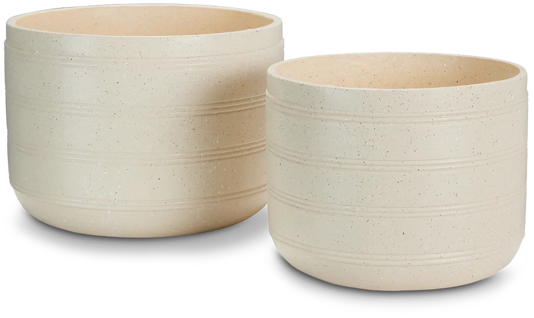 Kenna Ivory Set Of 2 Planter