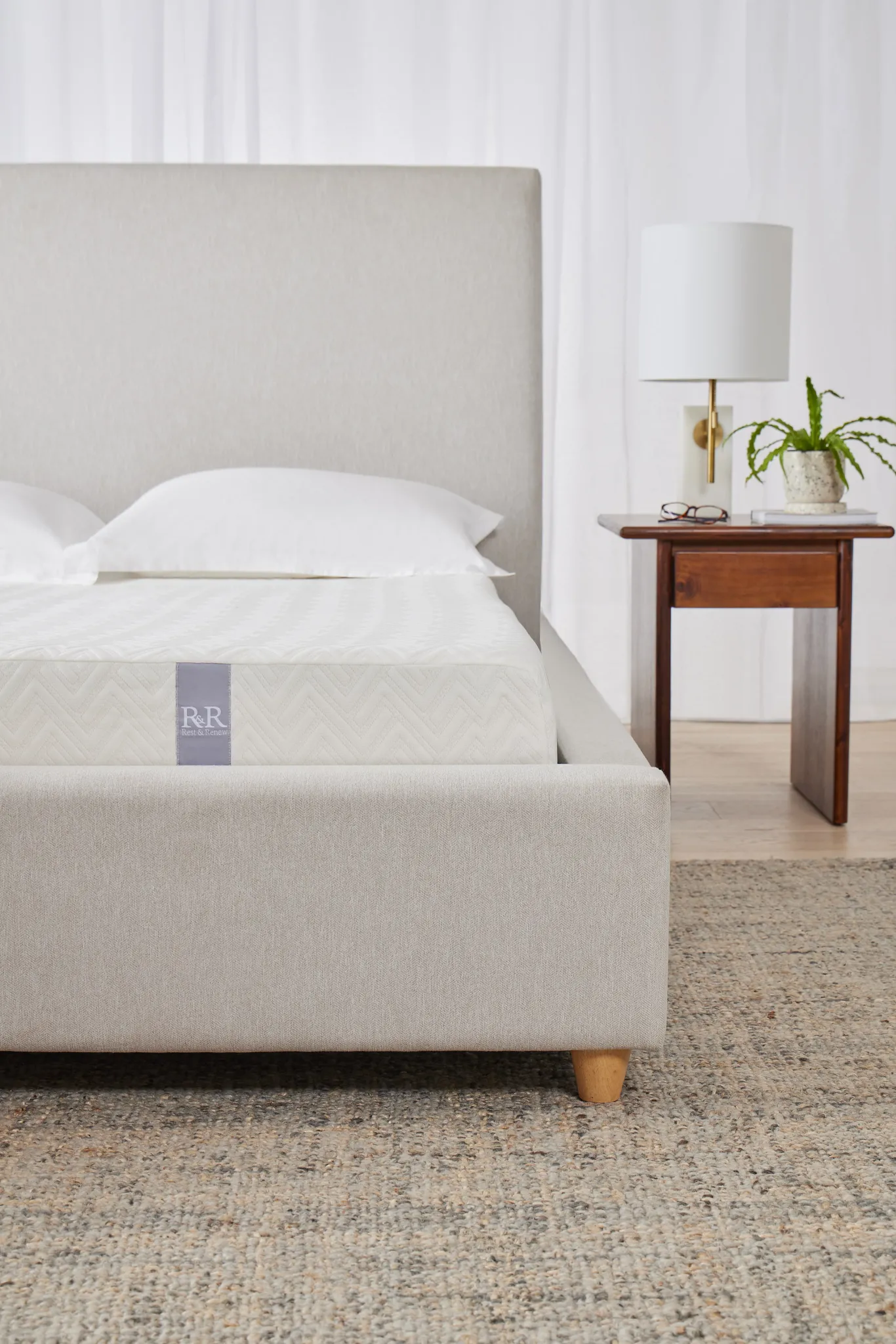 Rest & Renew Memory Foam 6" Low-profile Mattress Set