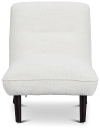 Lilac White Fabric Accent Chair