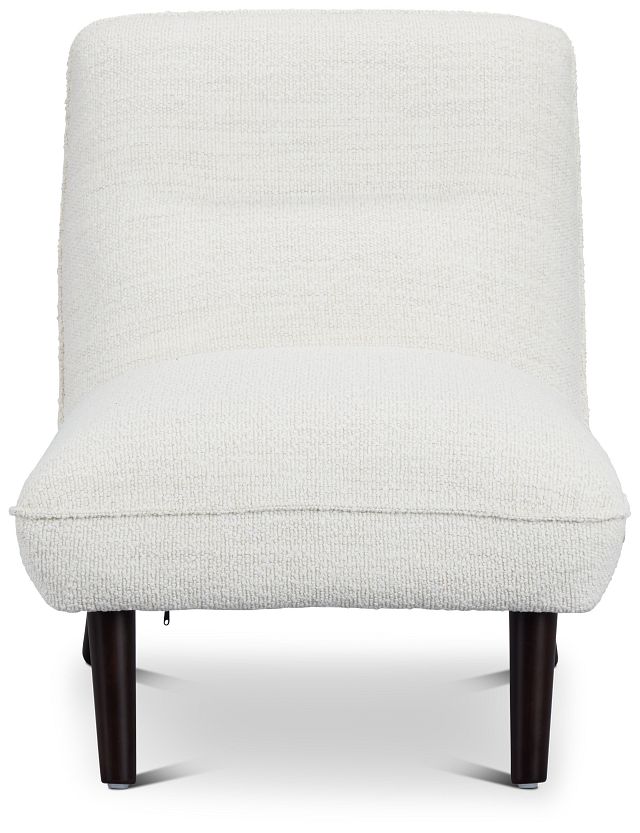 Lilac White Fabric Accent Chair