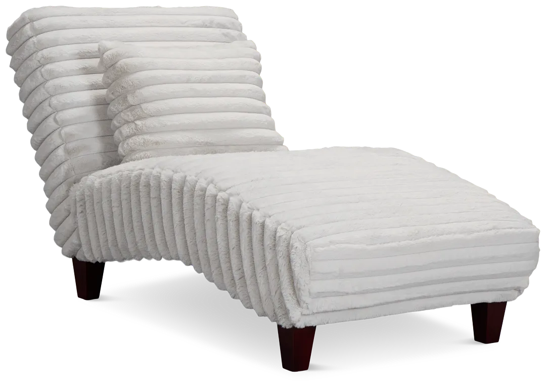 Kylie Light Gray Fabric Chaise