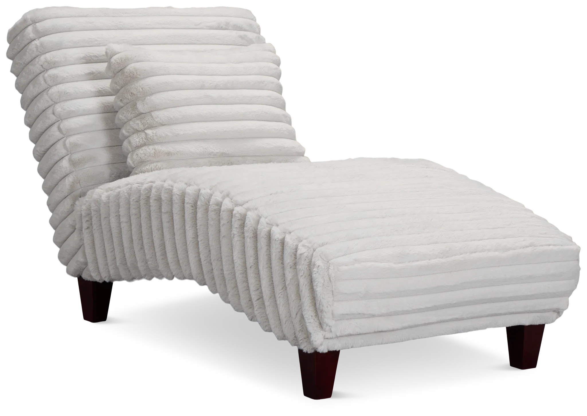 Kylie Light Gray Fabric Chaise