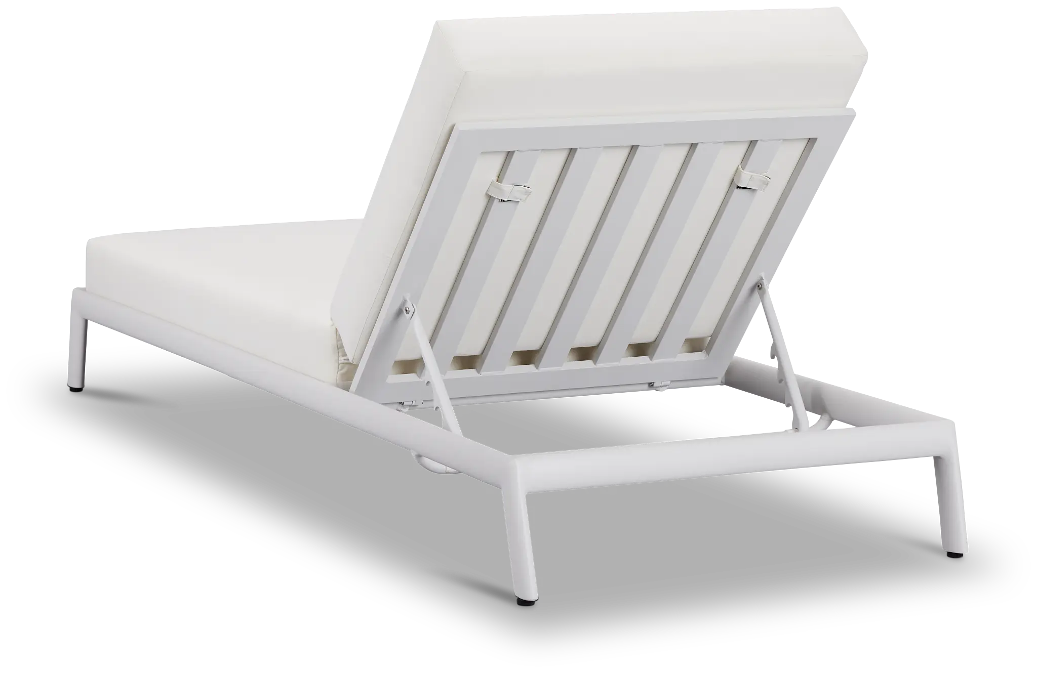 Tortuga White Aluminum Cushioned Chaise Tortuga White Aluminum Cushioned Chaise