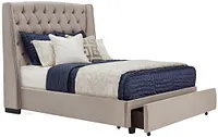 Raven Gray Uph Platform Storage Bed
