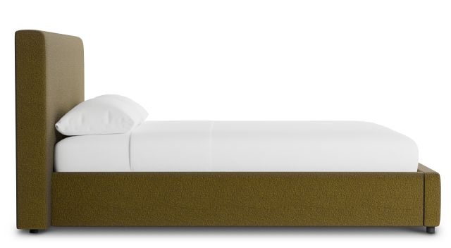 Grayton Elite Dark Green 44" Upholstered Platform Bed