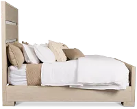 Miramar Light Tone Panel Bed