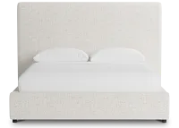 Grayton Natural Beauty Beige 54" Upholstered Platform Bed