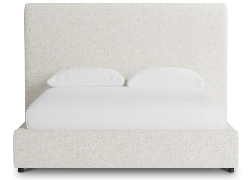 Grayton Natural Beauty Beige 54" Upholstered Platform Bed