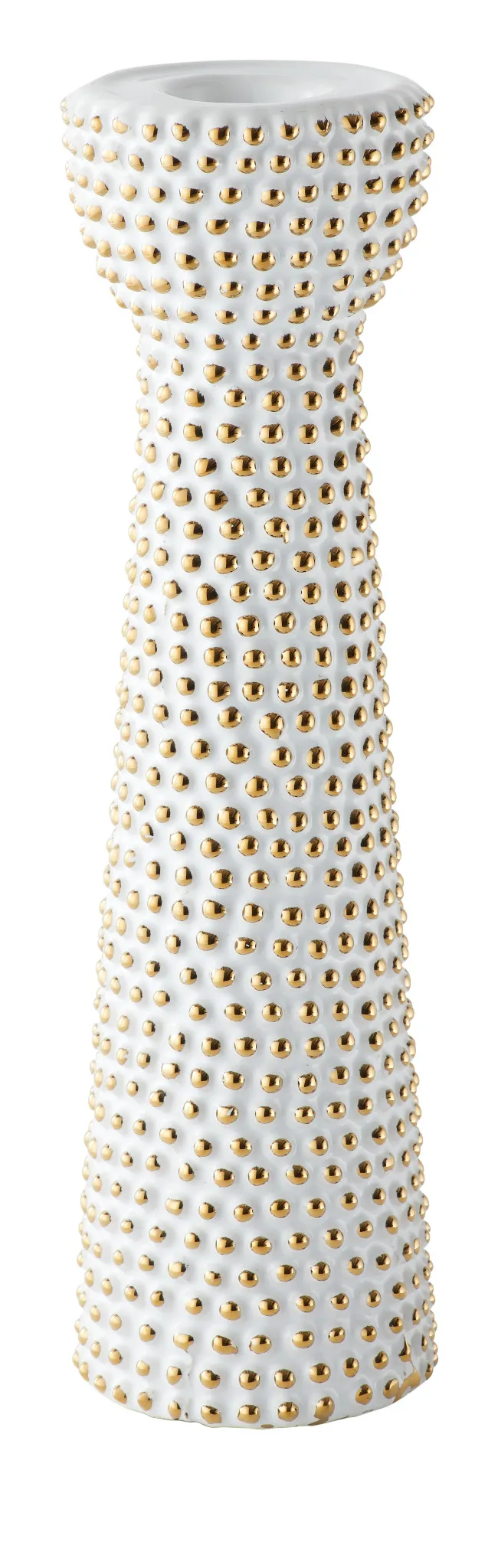 Daisy White Small Candle Holder