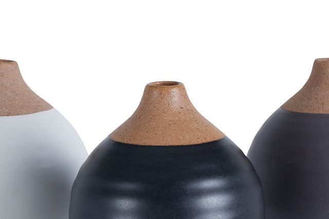 Jackie Multicolored Set Of 3 Vase