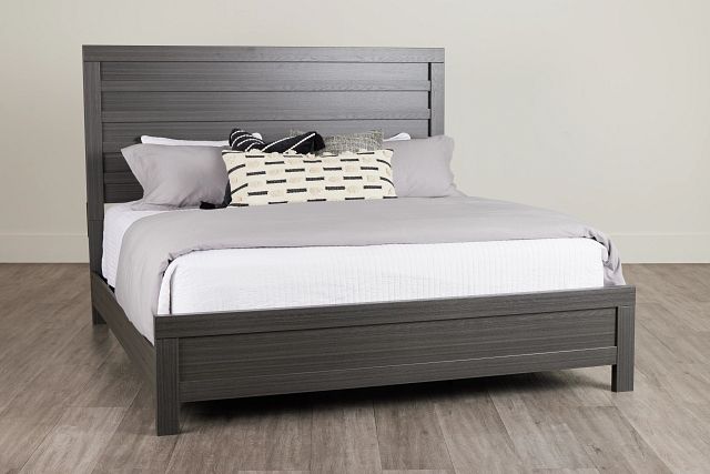 Everett Gray Panel Bed