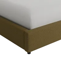 Grayton Elite Dark Green 44" Upholstered Platform Bed