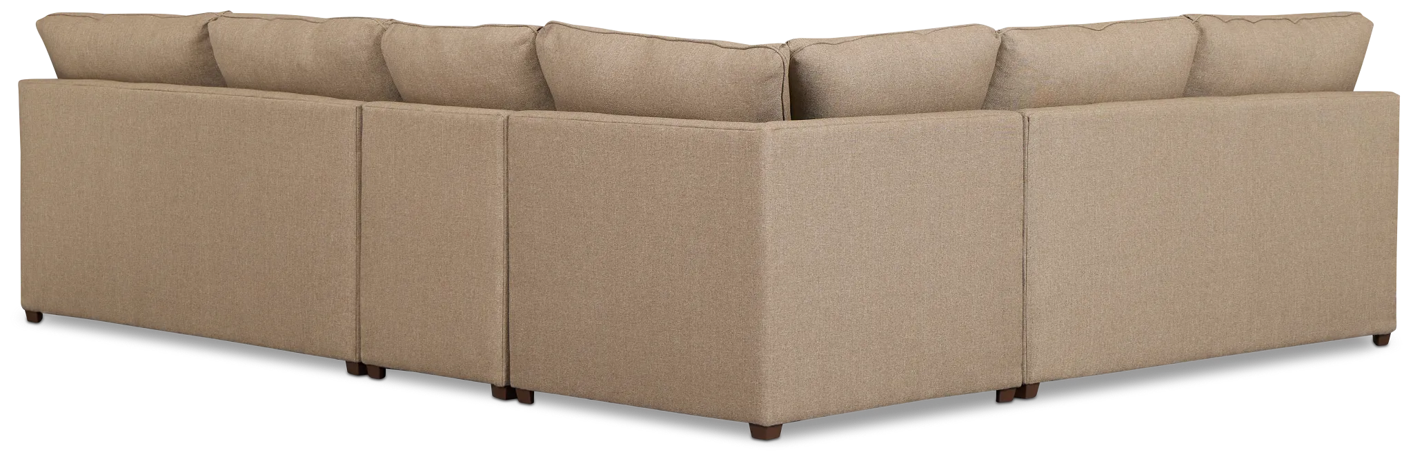Tate Brown Fabric Medium Two-arm Sectional