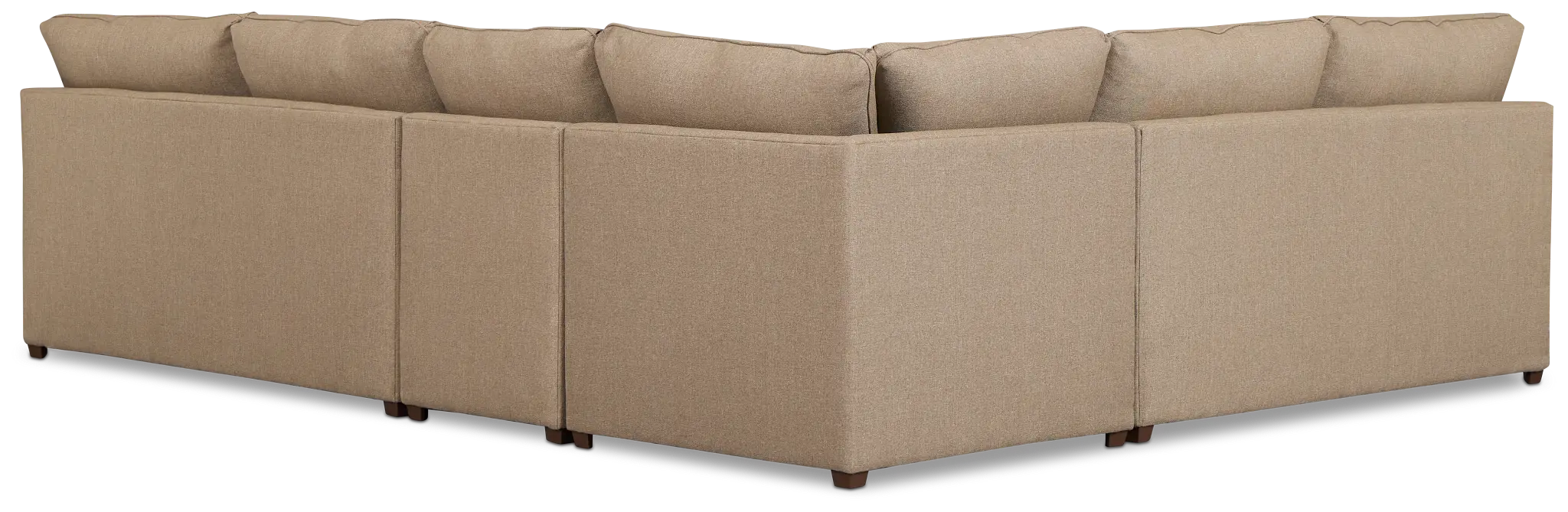 Tate Brown Fabric Medium Two-arm Sectional Tate Brown Fabric Medium Two-arm Sectional