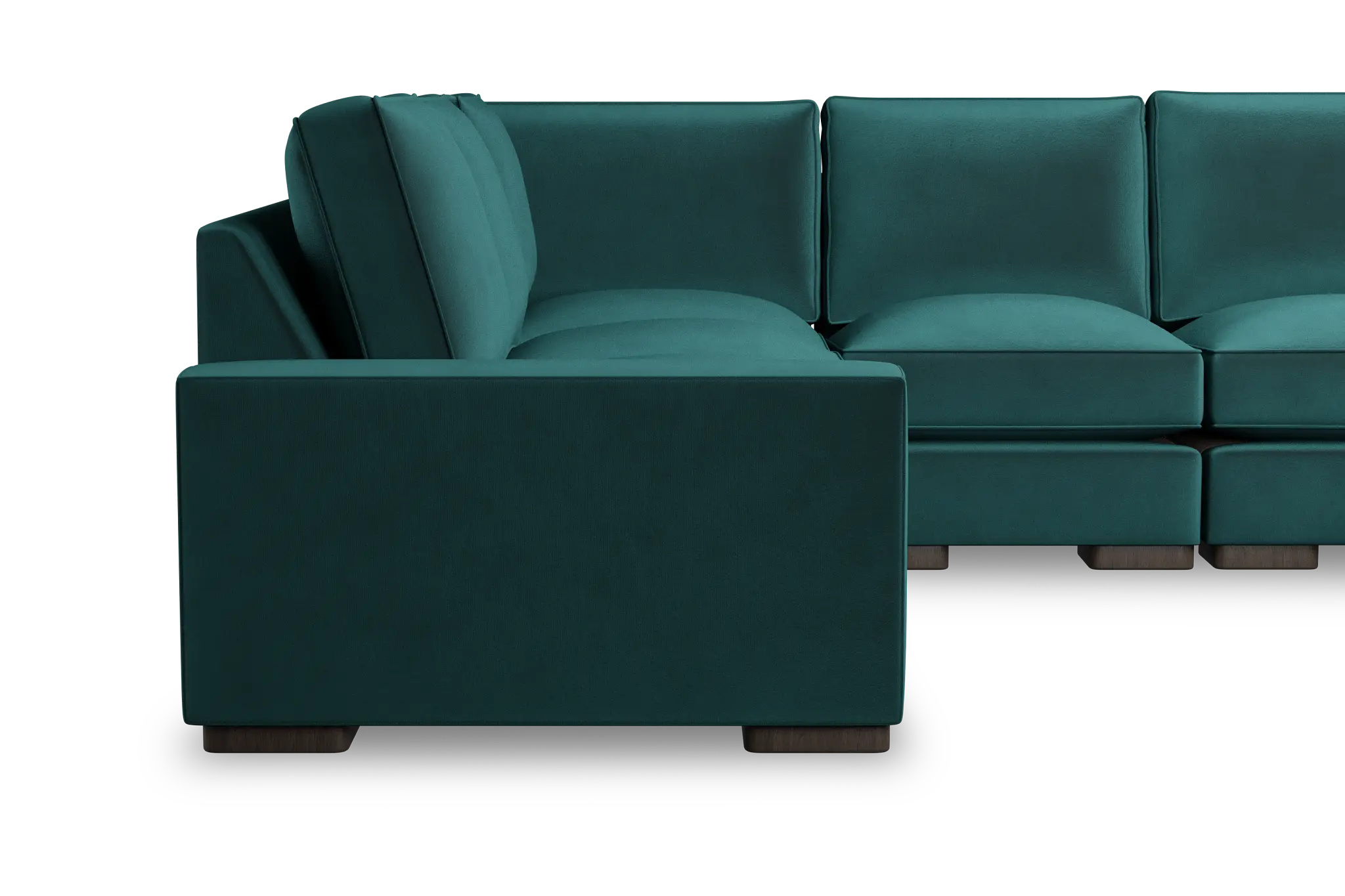 Edgewater Joya Teal Medium Two-arm Sectional Edgewater Joya Teal Medium Two-arm Sectional