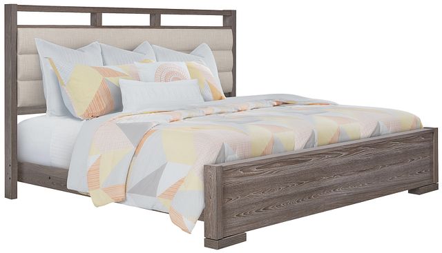 Sutton Light Tone Uph Panel Bed