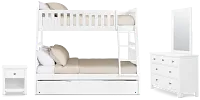 Charleston White Bunk Bed Trundle Bedroom