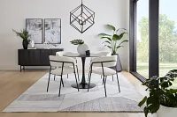 Hoga Gray 5x8 Area Rug