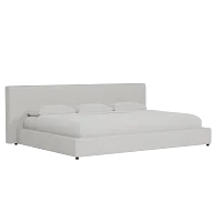 Grayton Maguire Ivory 44" Upholstered Platform Bed