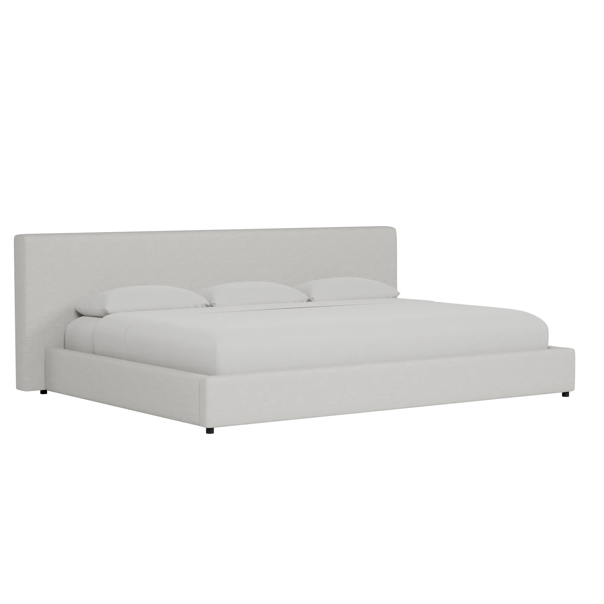 Grayton Maguire Ivory 44" Upholstered Platform Bed