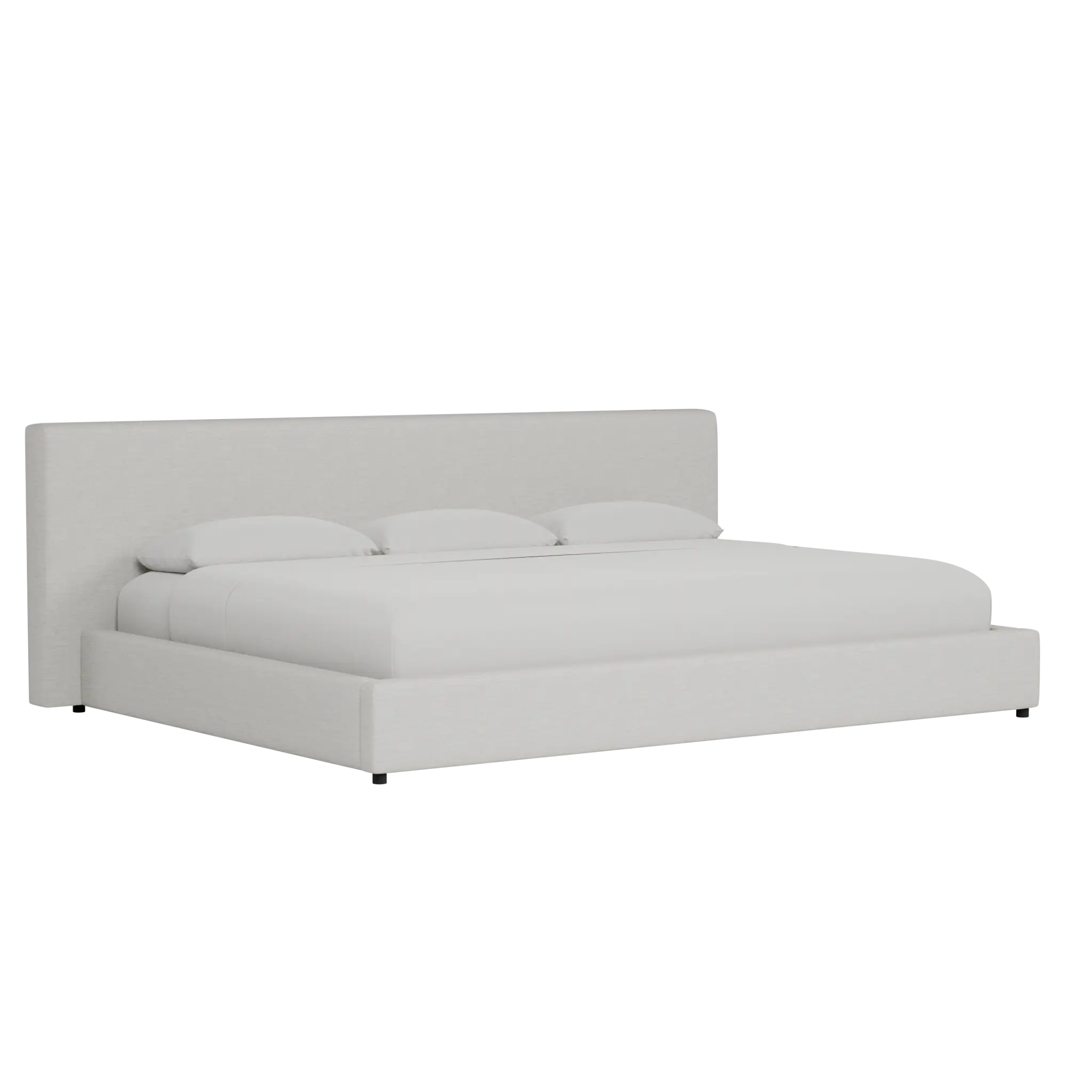 Grayton Maguire Ivory 44" Upholstered Platform Bed Grayton Maguire Ivory 44" Upholstered Platform Bed