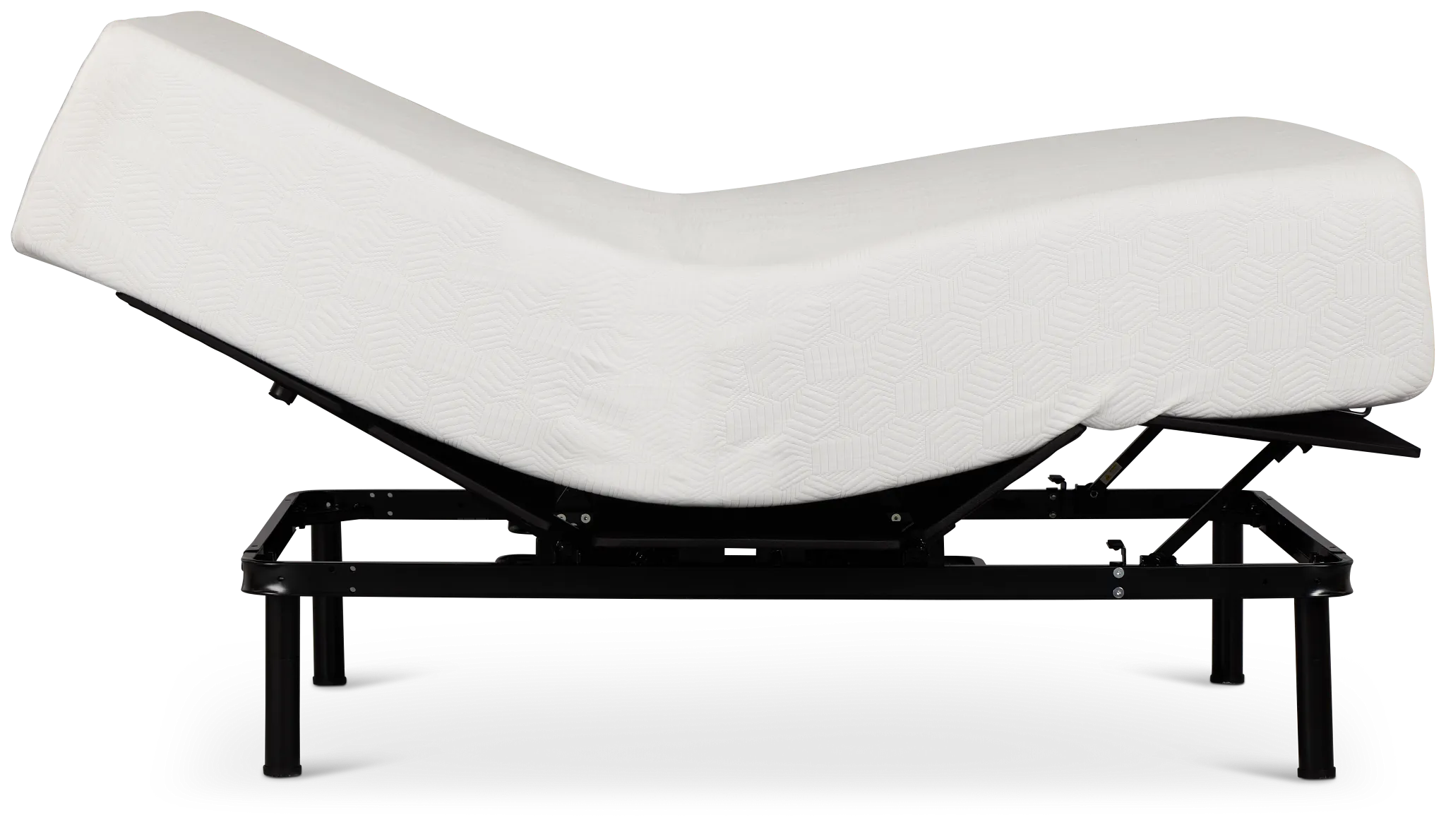 Rest & Renew By Zinus Gel Memory Foam Mattress 14" Plush Slat Adjustable Mattress Set