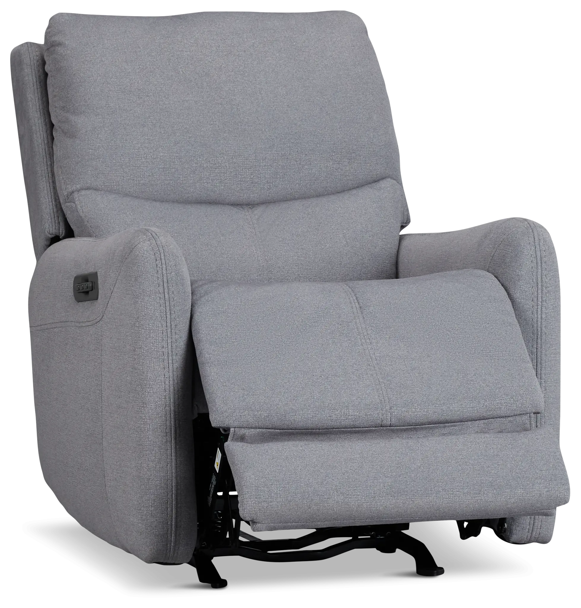 Jonas Gray Fabric Power Recliner With Heat And Massage Jonas Gray Fabric Power Recliner With Heat And Massage