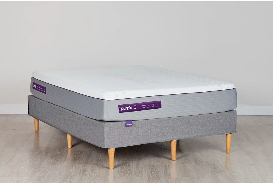 Purple Hybrid Mattress Set