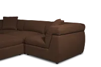 Aria Dark Brown Micro 10-piece Modular Sectional