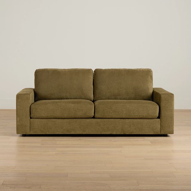 Carmen Green Fabric Memory Foam Sleeper