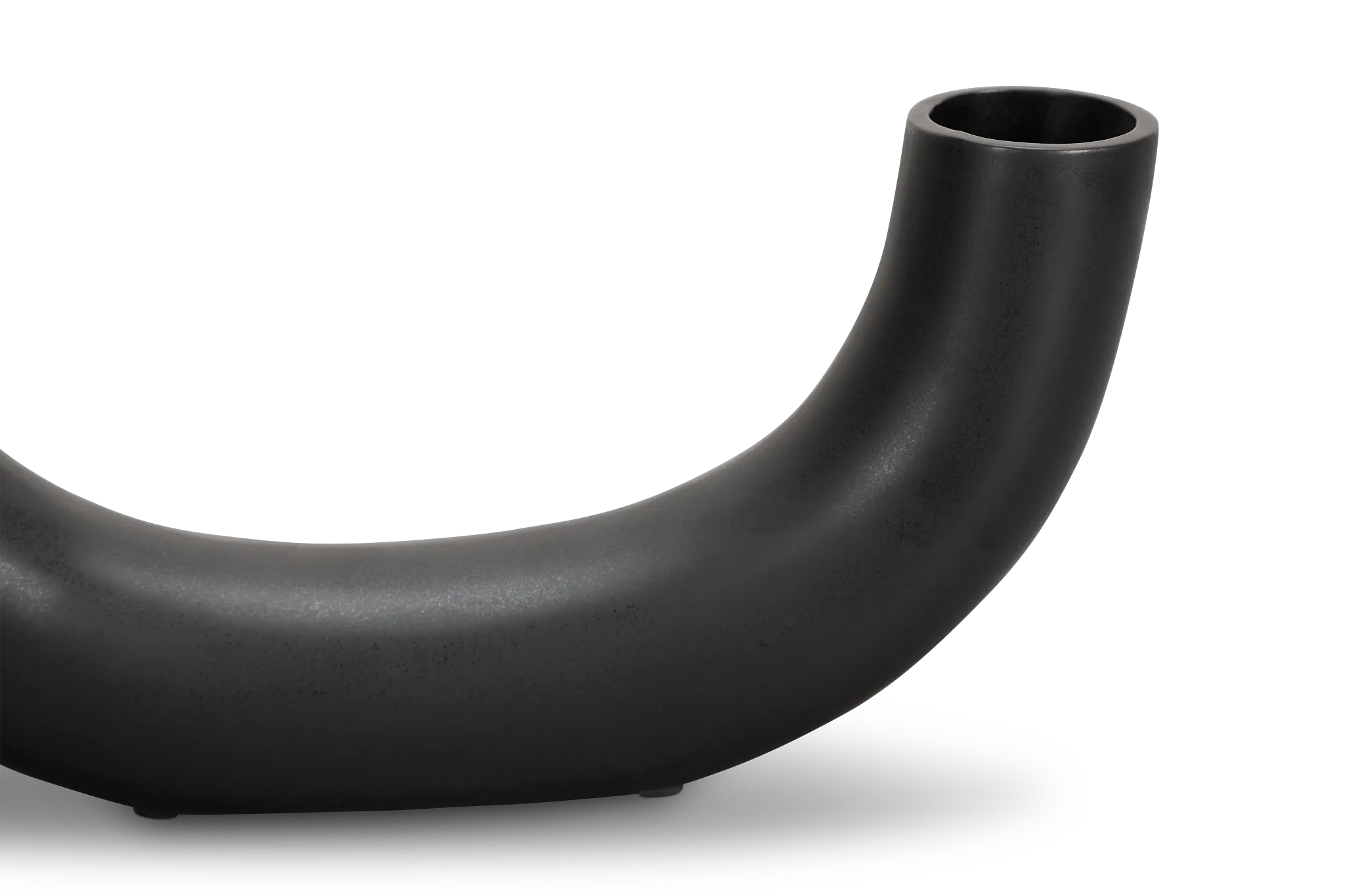Cresent Black Vase