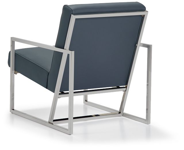 Drew Dark Blue Micro Accent Chair (4)