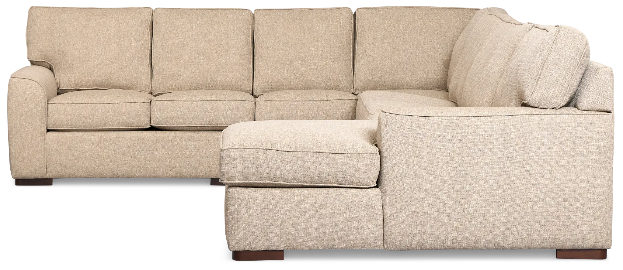 Sinclair Brown Fabric Right Chaise Memory Foam Sleeper Sectional Sinclair Brown Fabric Right Chaise Memory Foam Sleeper Sectional