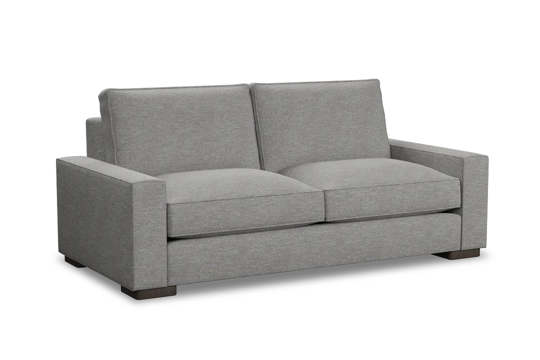 Edgewater Victory Gray 84" Sofa W/ 2 Cushions