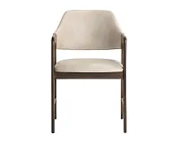 Shelli Light Beige Upholstered Arm Chair