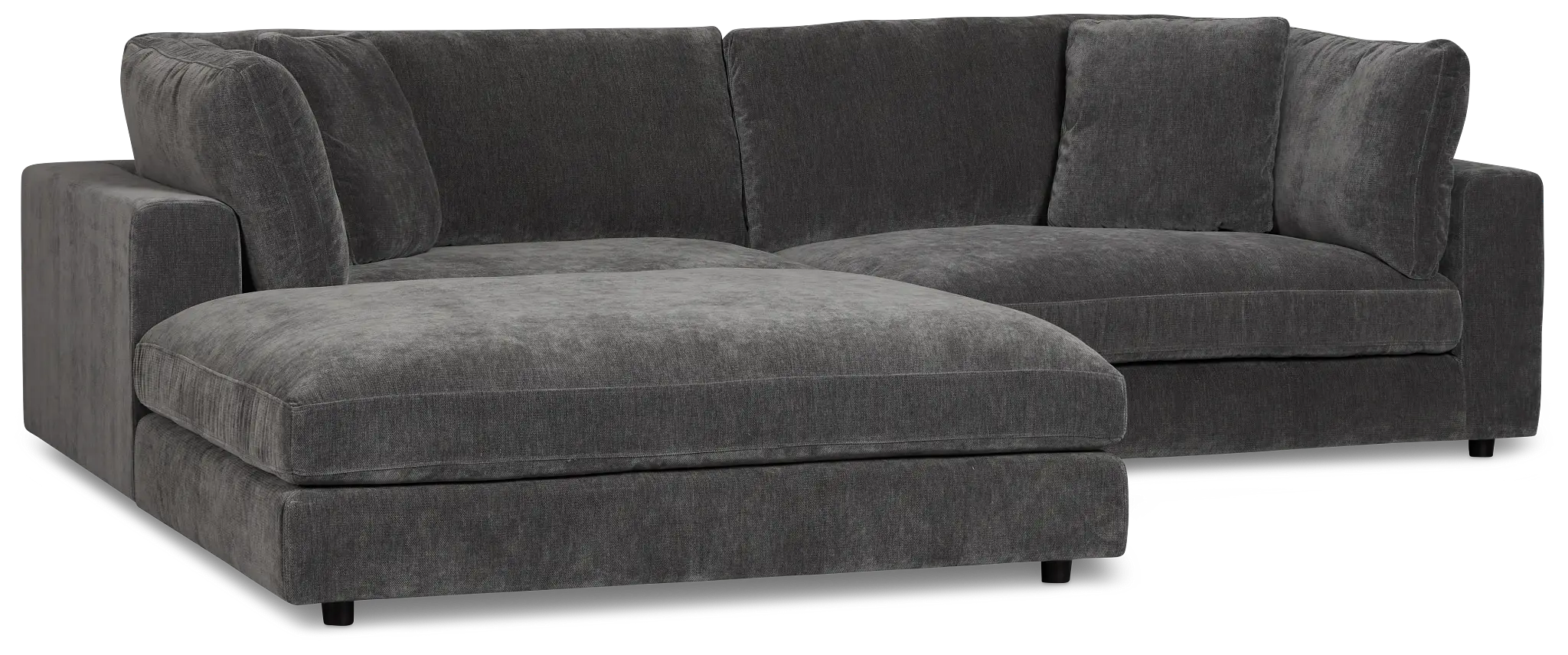 Lounge Dark Gray Fabric Chaise Sectional Lounge Dark Gray Fabric Chaise Sectional