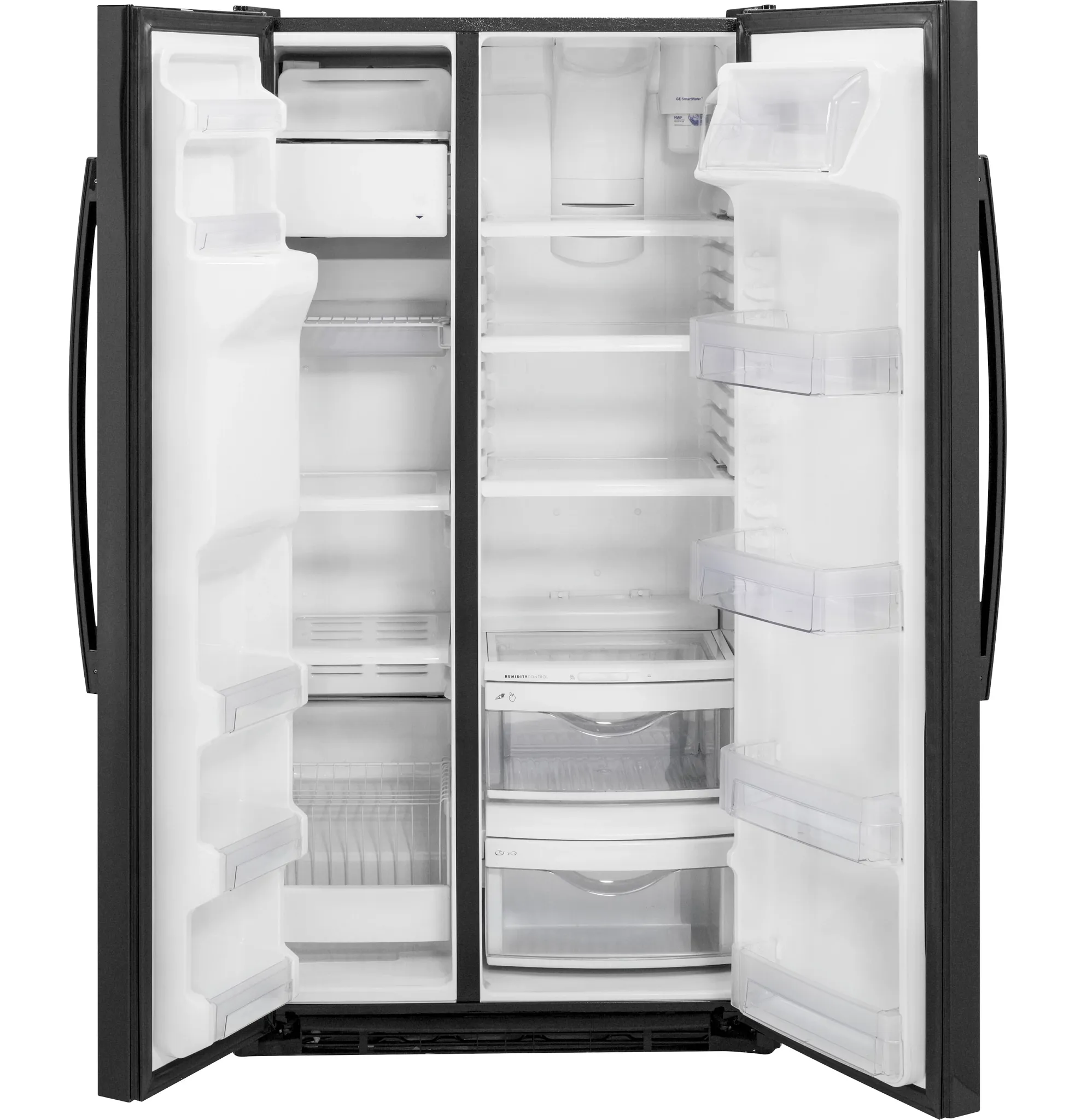 Ge Profile 22 Series Black Side By Side Refrigerator