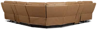 Colton Brown Micro Large Dual Power Reclining Two-arm Sectional