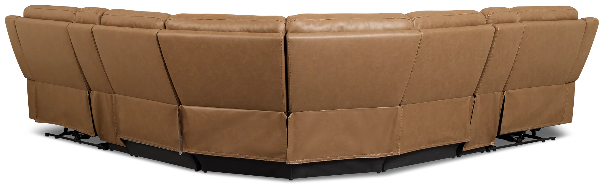 Colton Brown Micro Large Dual Power Reclining Two-arm Sectional