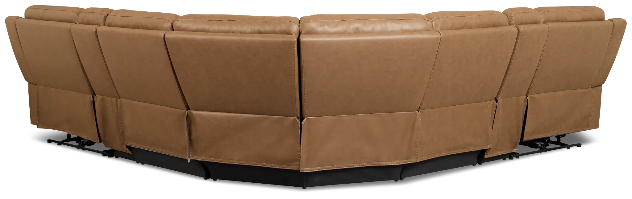 Colton Brown Micro Large Dual Power Reclining Two-arm Sectional Colton Brown Micro Large Dual Power Reclining Two-arm Sectional