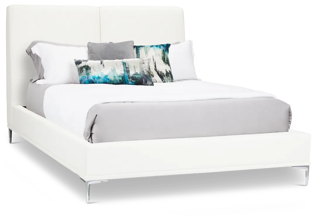 Emit White Micro Panel Bed