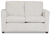 Miller Light Gray Fabric Loveseat