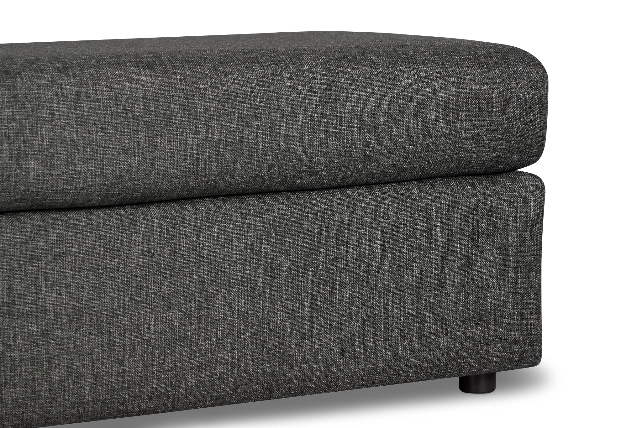 Brantley Dark Gray Fabric Ottoman