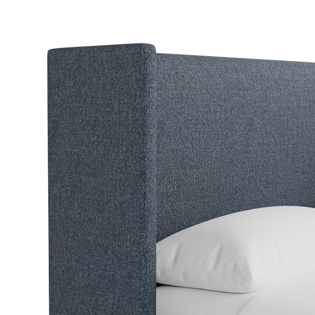 Captiva Maguire Blue 48" Upholstered Shelter Bed
