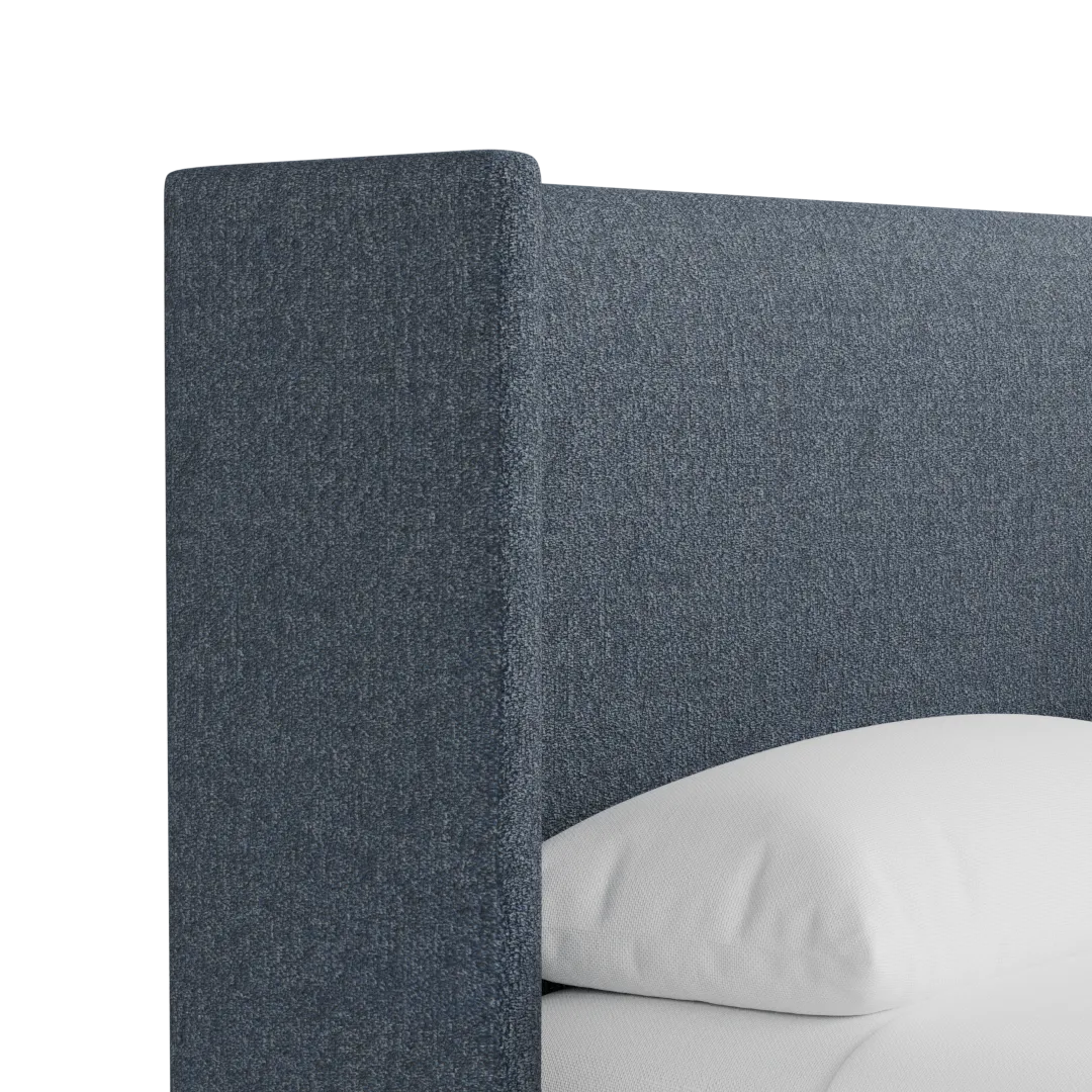 Captiva Maguire Blue 48" Upholstered Shelter Bed