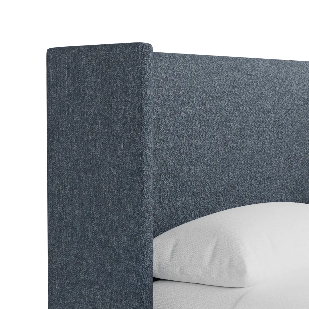 Captiva Maguire Blue 48" Upholstered Shelter Bed Captiva Maguire Blue 48" Upholstered Shelter Bed